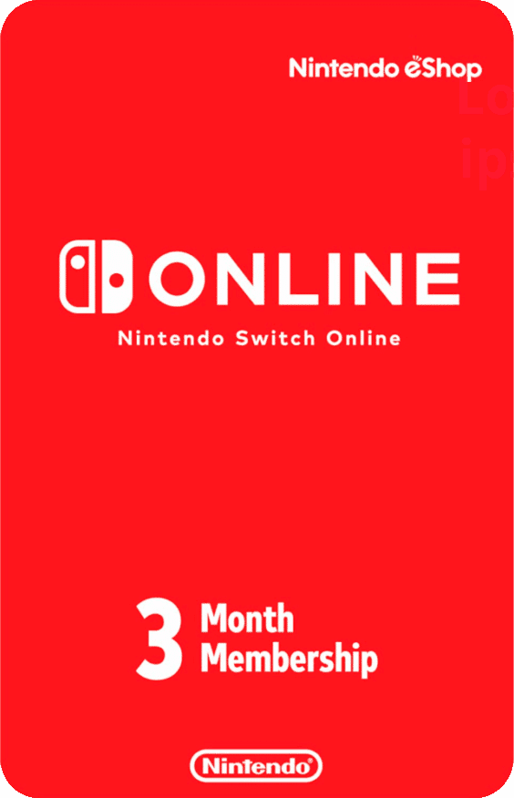Gift Card Nintendo Switch Online 3 Meses USA