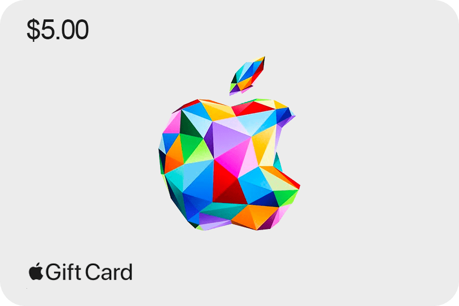 Gift Card Apple iTunes $5 USD EEUU